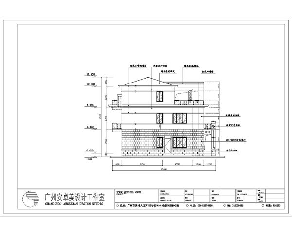 别墅外立面施工图