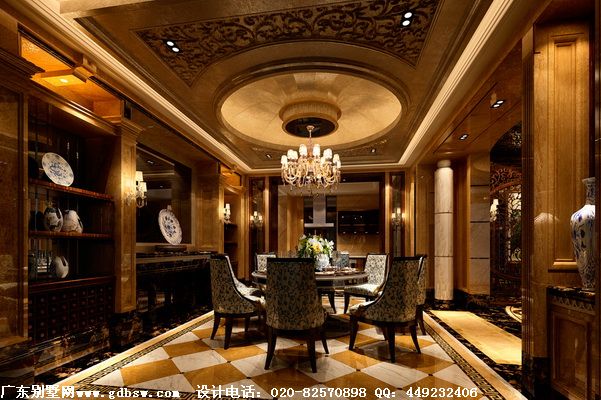 中式与欧式混搭餐厅效果图 中式与欧式混搭餐厅效果图