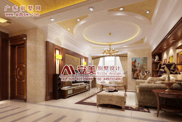 广州别墅装修效果图 别墅案例设计效果图